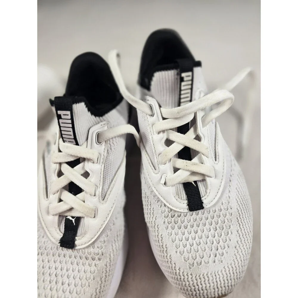 Puma Softride Mayve Wns White/Black Kids Road RunningJogging Shoes 310160-02 3.5
